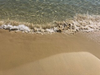 waves on the beach