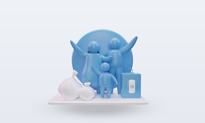 3d world refugee day Guatemala flag rendering front view