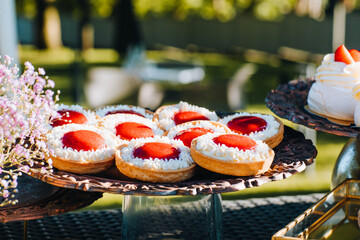 cupcakes with whipped cream