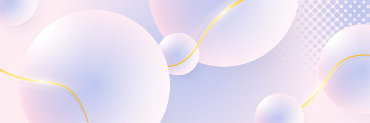 abstract banner background luxury gold with modern blue and pink gradient color