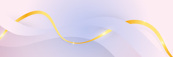 abstract banner background luxury gold with modern blue and pink gradient color