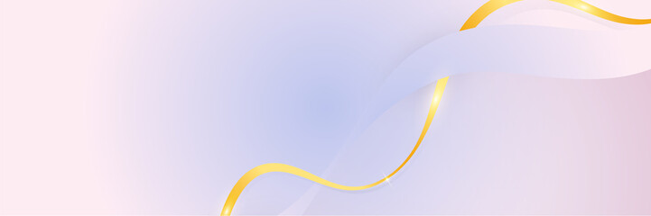 abstract banner background luxury gold with modern blue and pink gradient color