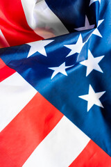 American Flag Wave Close Up for Memorial Day or 4th of July