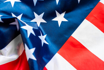 American Flag Wave Close Up for Memorial Day or 4th of July