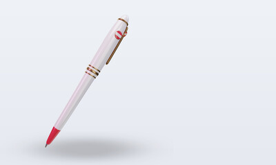 3d ballpoint Austria flag rendering left view