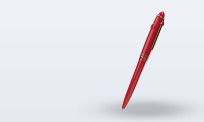 3d ballpoint Bahrain flag rendering right view