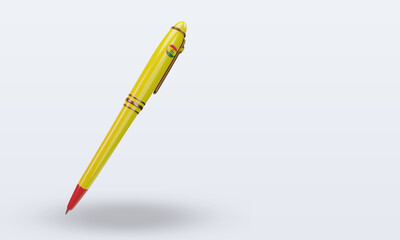 3d ballpoint Bolivia flag rendering left view