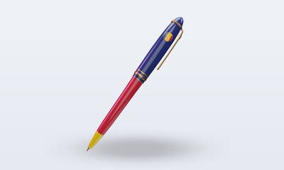 3d ballpoint Chad flag rendering front view