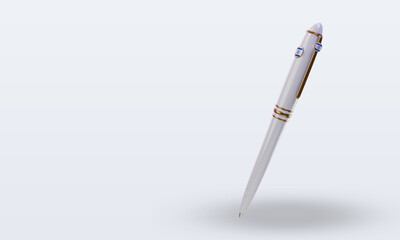 3d ballpoint Israel flag rendering right view