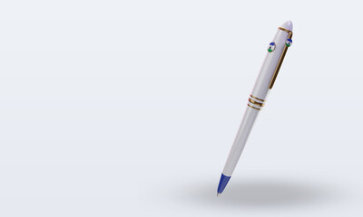 3d ballpoint Lesotho flag rendering right view