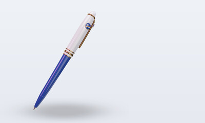 3d ballpoint Marshall Islands flag rendering left view