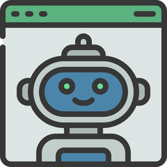 AI Web Assistant Icon