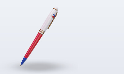 3d ballpoint Philippines flag rendering left view