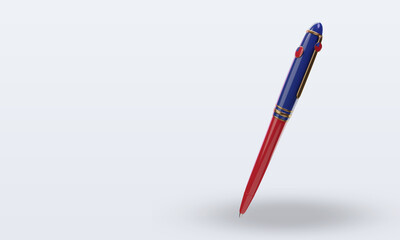 3d ballpoint Samoa flag rendering right view