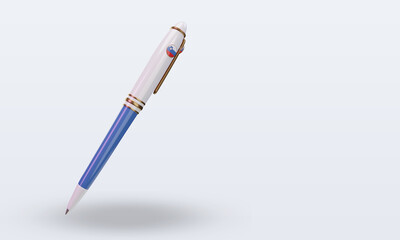 3d ballpoint Slovenia flag rendering left view