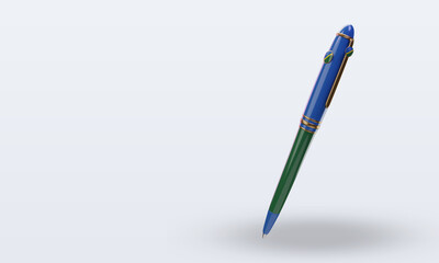 3d ballpoint Solomon Islands flag rendering right view