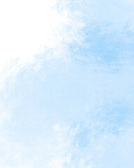 a drawing with a sky of pure blue color