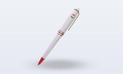 3d ballpoint Tajikistan flag rendering front view
