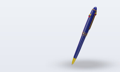 3d ballpoint Venezuela flag rendering right view