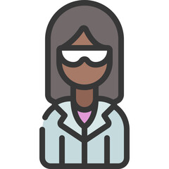 Scientist Woman Icon