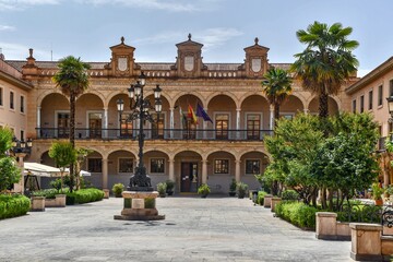 Fototapeta na wymiar Plaza de La Constitución en Guadix Granada