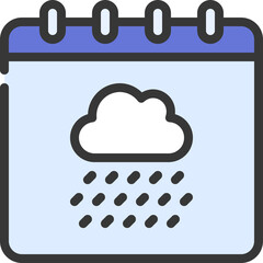 Rain Schedule Icon