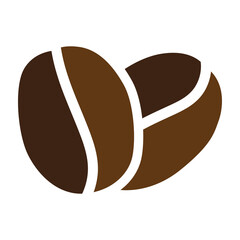 Obraz premium Coffee bean icon isolated on white background