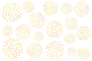 かわいい水玉模様のベクターイラスト素材