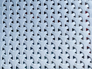 Fototapeta premium Grey plastic braiding as the background texture