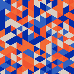 Vector abstract geometric cube and triangle angular colorful pattern. Background for layout design and poster.