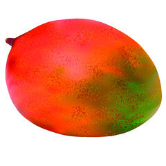 Mango isolated on white background. Vector mango icon