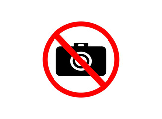 No camera sign vector