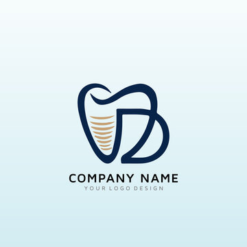 include dental Implant in my logo letter D