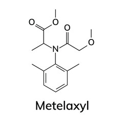 Structural chemical formula on white background