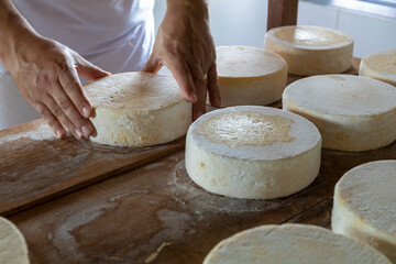 Production of artisanal cheese and other delicacies in Serra da Canastra in Minas Gerais