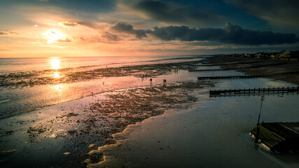 Sunset over Sussex Beach
