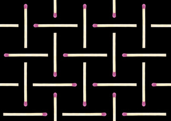 Abstract matchsticks pattern background