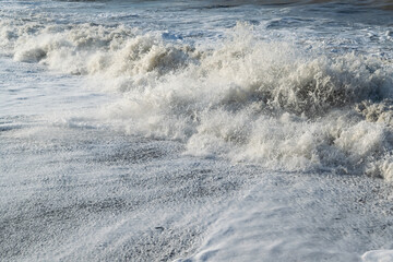 waves at the beach