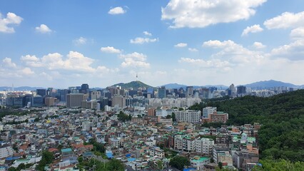 The view of Seoul Tower