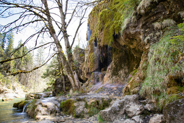 Schleier Waterfalls in Ammertal, German