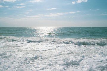 waves on the beach