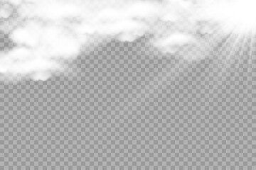 Sun rays through the clouds