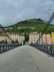 Grenoble, France - June 2022: Visit the beautiful city of Grenoble in the middle of the Alps