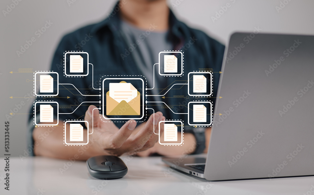 Leinwandbilder it staff members utilize a document management system (dms), an online documentation database, proce
