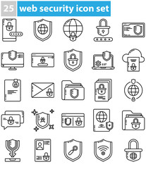 a collection of icon sets about web security