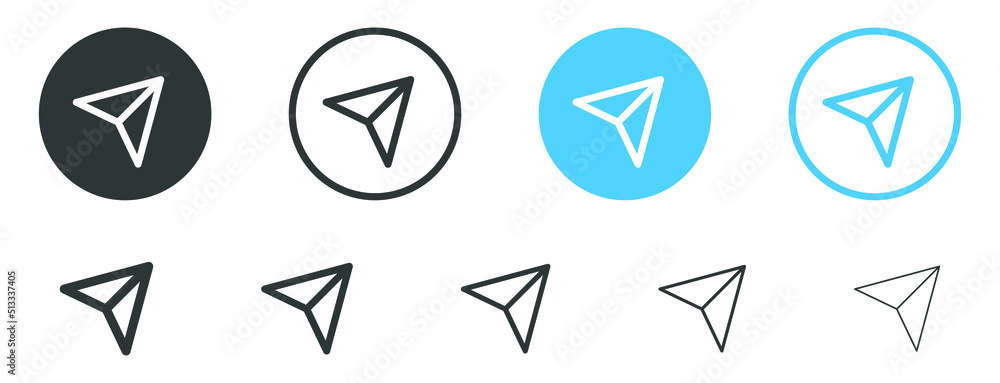 Poster send message icon, message sent icon button - share direct message icon