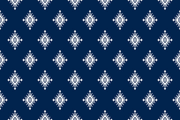 Ethnic tribal seamless pattern geometric boho style for native clothing, embroidery design, traditional fabric, Aztec textile, wrapping, batik, curtain, carpet, background, wallpaper art, illustration