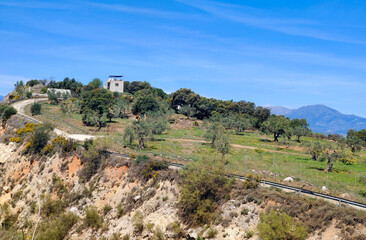 Fototapeta na wymiar Hillside in Malaga
