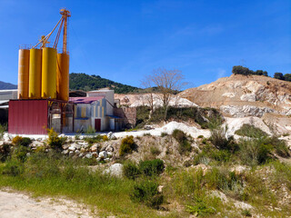 Cement factory in the mountains
