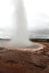 Strokkur - the bigest geysir in Haukadalur - the Geysers Vallye, Iceland